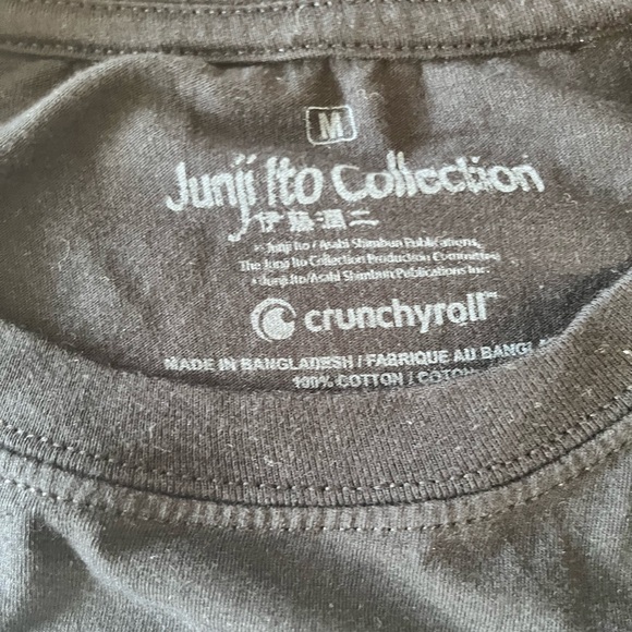 Junji Ito Slug Girl T-Shirt, Black - Picture 5 of 5